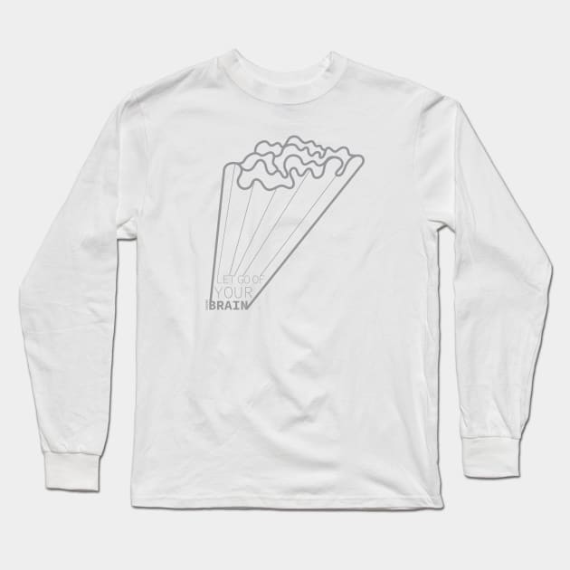 Paradox Grey Brain 2 Long Sleeve T-Shirt by Enickma